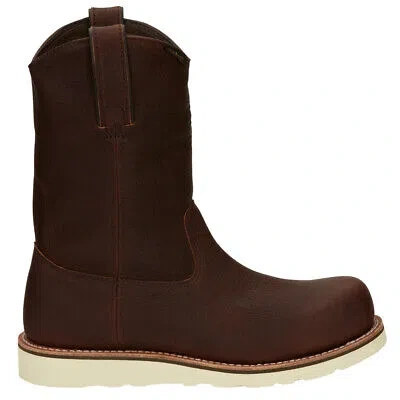 Pre-owned Chippewa Edge Walker Nano 11 Inch Waterproof Composite Toe Work Mens Brown Work
