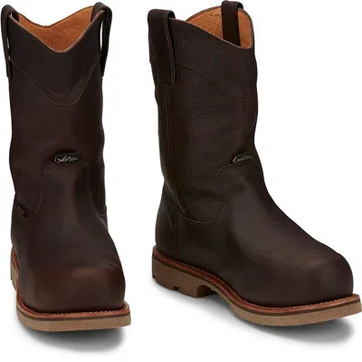Pre-owned Chippewa Men's 72331 Serious Plus Waterproof Composite Toe, Brown, Us 8.5 Ee