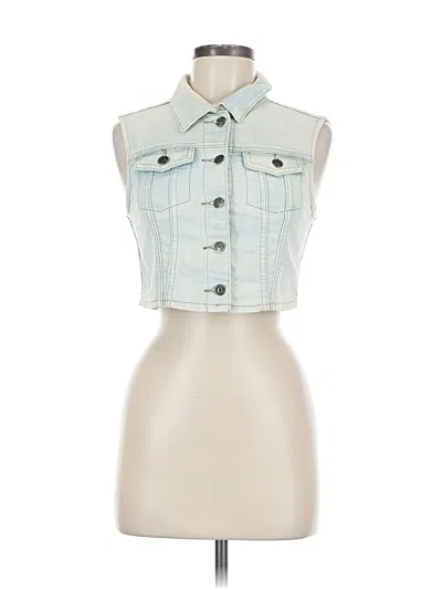 Pre-owned Chiqle Denim Architect Denim Vest In Blue