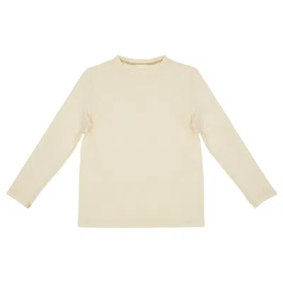 Chirimoya Men's Classic Long Sleeve T-shirt - Cream In White