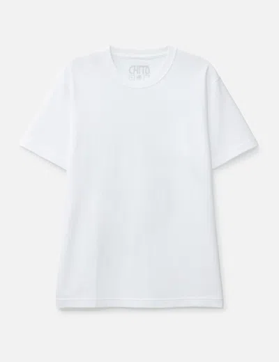 Chito : Everywhere I Go (pit Stop) Exhibition T-shirt In White
