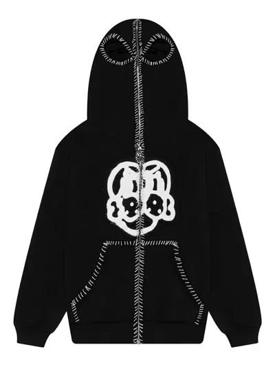 Chito Executioner Zip-up Hoodie In Black