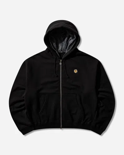 Chito Men S Dog Mesh Zip Hoodie In Black