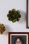Chive Green Ceramic Flower Gallery Wall Charm In Green