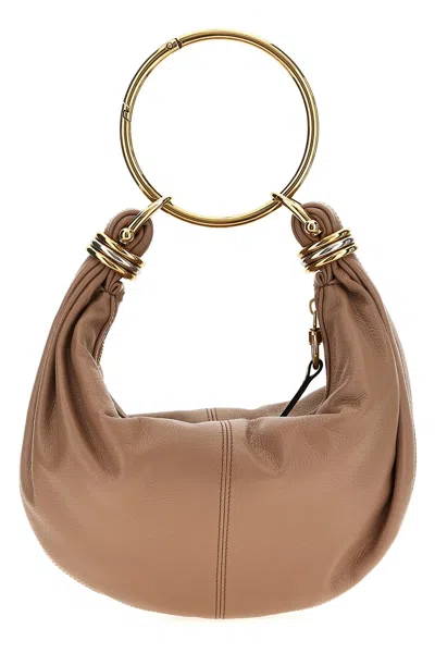 Chloé Bracelet Leather Hobo-bag In Brown