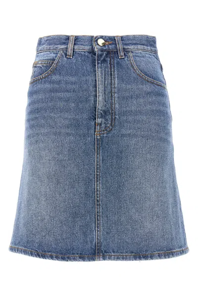 Chloã Chloã‰ Denim Mini Skirt
