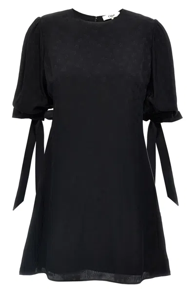 CHLOÉ CHLOÃ‰ FLORAL VISCOSE DRESS