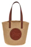Chloé Beige Horse Medal Large Basket Bag