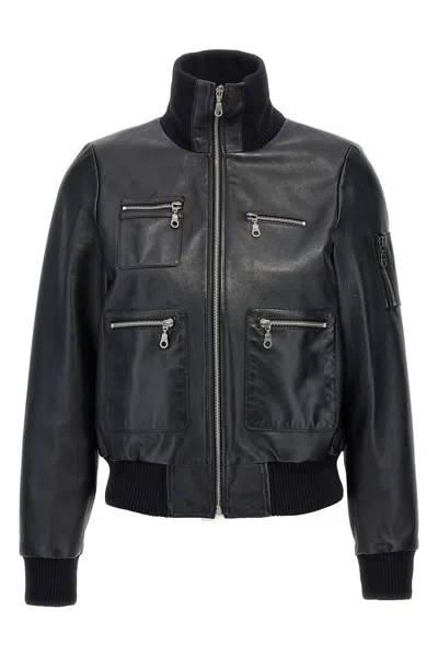 CHLOÉ CHLOÃ‰ LEATHER BOMBER JACKET
