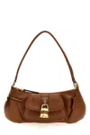 Chloé Womens Clay Brown The 99 Padlock-embellishment Leather Shoulder Bag