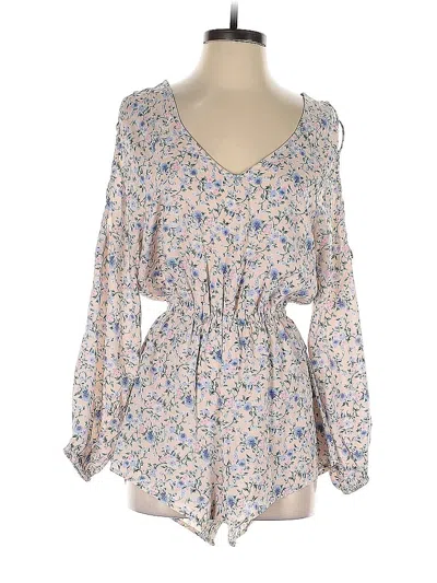 Pre-owned Chloah Romper In Blue