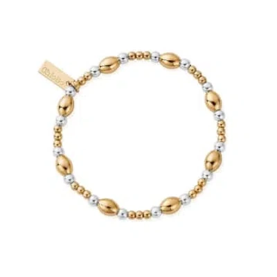 Chlobo Cute Oval Bracelet In Gold