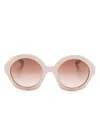 Chloé 0302 Sunglasses In Neutrals