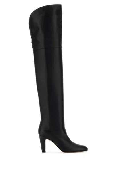 Chloé Eve Leather Over-the-knee Boots In Black