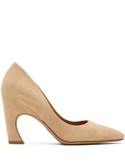Chloé Oli Suede Pumps In Brown