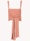 Chloé Cropped Jersey Wrap Top