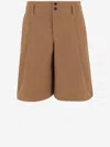 Chloé Brown Wide-leg Bermuda Shorts In Brown
