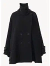 Chloé Double Breasted Wool Coat Coats And Trench Coats Blue