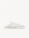 Chloé Kick Mesh And Leather Low-top Mule Sneakers In White