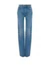 Chloé Belt Loop Jeans In Blue