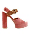 Chloé 130mm Paddington Sandals In Pink