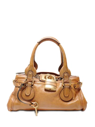 Pre-owned Chloé 2000-2015 Paddington Tote Bag In Neutral