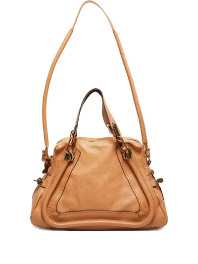 Pre-owned Chloé 2000-2015s Paraty Leather Shoulder Bag In Brown
