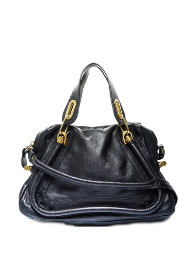 Pre-owned Chloé 2000-2020s Paraty Tote Bag In Black