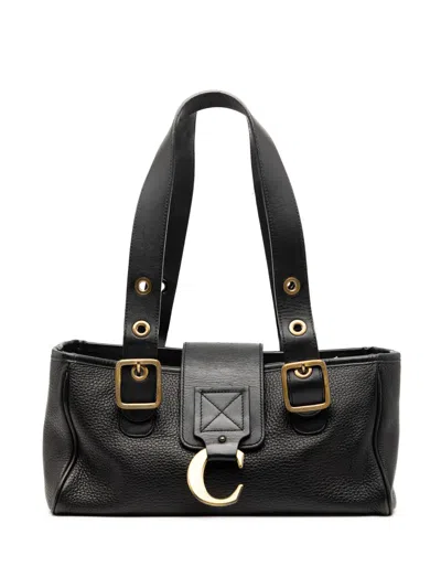 Pre-owned Chloé 2000-2025 Leather Shoulder Bag In Black