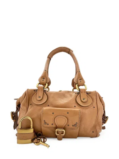 Pre-owned Chloé 2000-2015s Paddington Shoulder Bag In Neutral