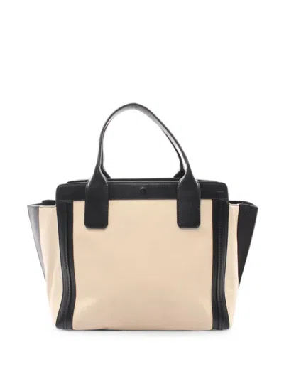 Pre-owned Chloé 2000s Allison Leather Tote Bag In Neutral