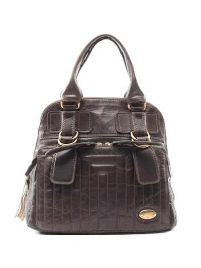 Pre-owned Chloé 2000s Bay Leather Handbag In Brown