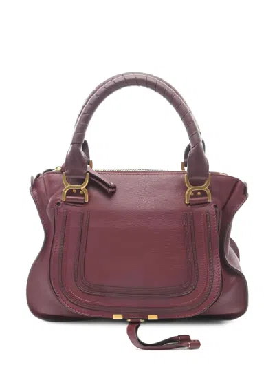Pre-owned Chloé 2000s Marcie Braided-handle Tote Bag In Red
