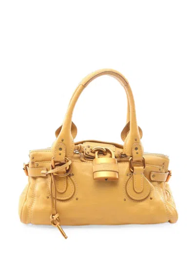 Pre-owned Chloé 2000s Paddington Handbag In Yellow