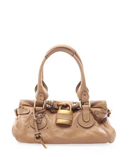 Pre-owned Chloé 2000s Paddington Tote Bag In Neutral