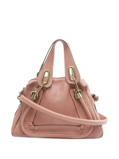 Pre-owned Chloé 2000s Small Paraty Tote Bag In Pink