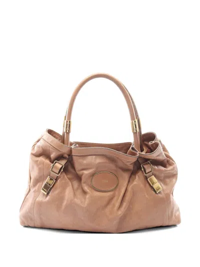 Pre-owned Chloé 2000s Victoria Tote Bag In Brown