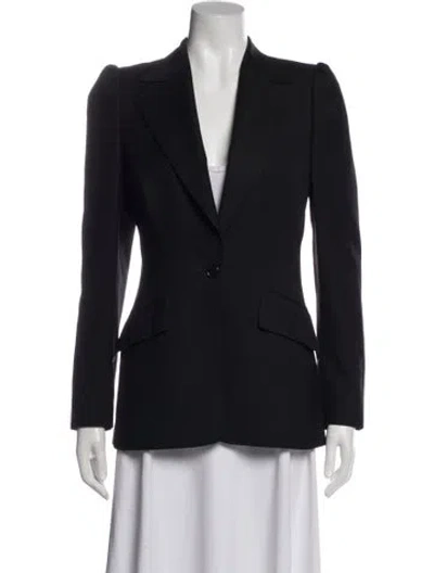 Pre-owned Chloé 2001 Wool Blazer In Black