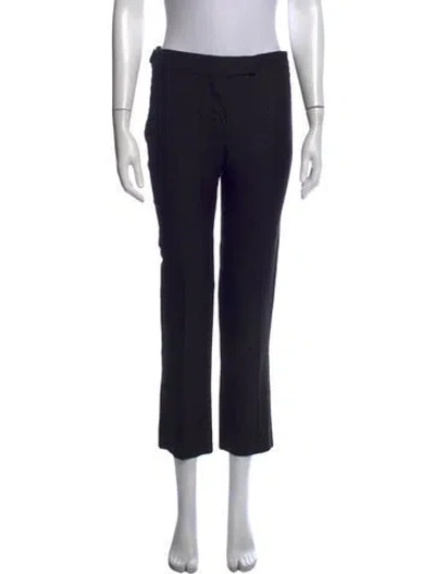 Pre-owned Chloé 2006 Straight Leg Pants In Black