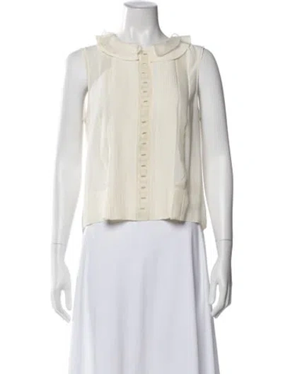 Pre-owned Chloé 2007 Sleeveless Blouse In Neutral
