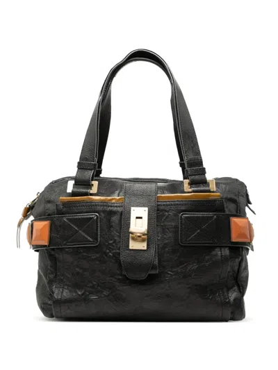 Pre-owned Chloé 2008 Leather Audra Shoulder Bag In Black