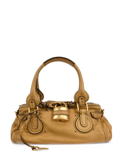 Pre-owned Chloé 2009 Paddington Handbag In Neutral