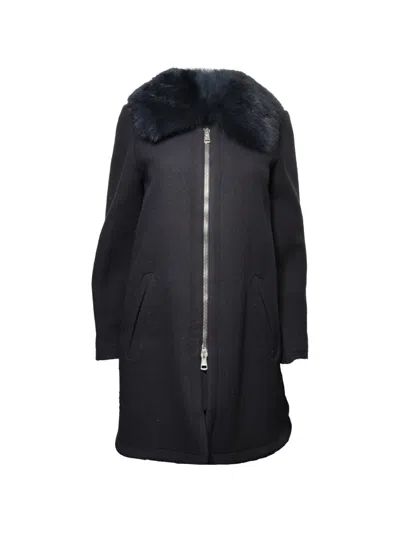 Pre-owned Chloé 2010-2015 Wool Coat In Blue