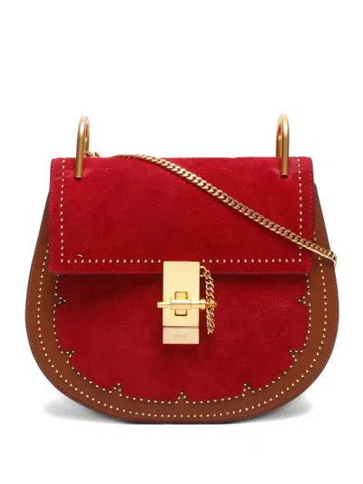 Pre-owned Chloé 2010-2020s Drew Studded Suede Cross Body Bag