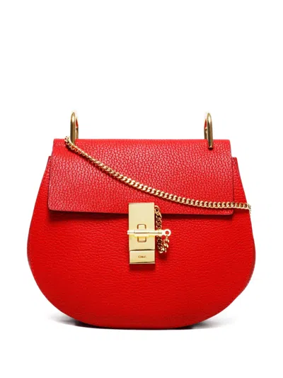 Pre-owned Chloé 2010-2024s Drew Shoulder Bag In Red