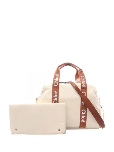 Pre-owned Chloé 2010-2025 Canvas Changing Bag Satchel In Brown