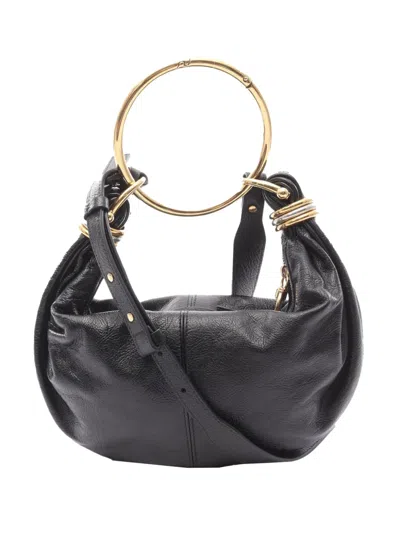 Pre-owned Chloé 2010-2025 Leather Bracelet Hobo Bag In Black