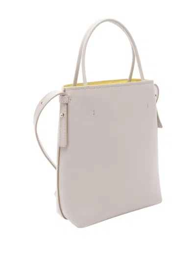 Pre-owned Chloé 2010-2025 Leather Sense Micro Satchel In Neutral