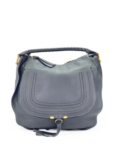 Pre-owned Chloé 2010 Marcie Handbag In Grey