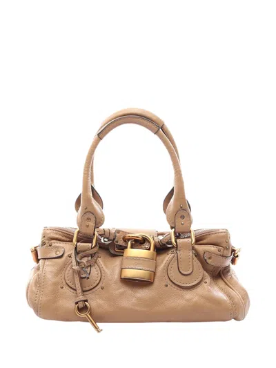 Pre-owned Chloé 2010-2026 Leather Paddington Handbag In Brown